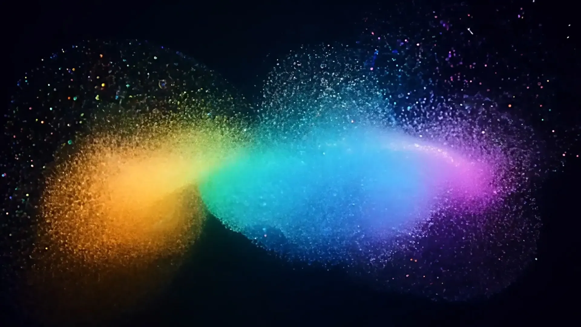 Colorful Particle Explosion Overlay for Abstract Title Animations